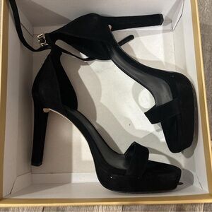 Michael Kors Black Suede Heels